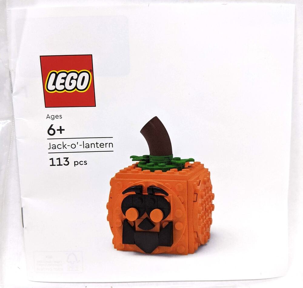 Lego Set Barnes and Noble Exclusive Jack-o-Lantern Halloween - 113 Pieces Legos